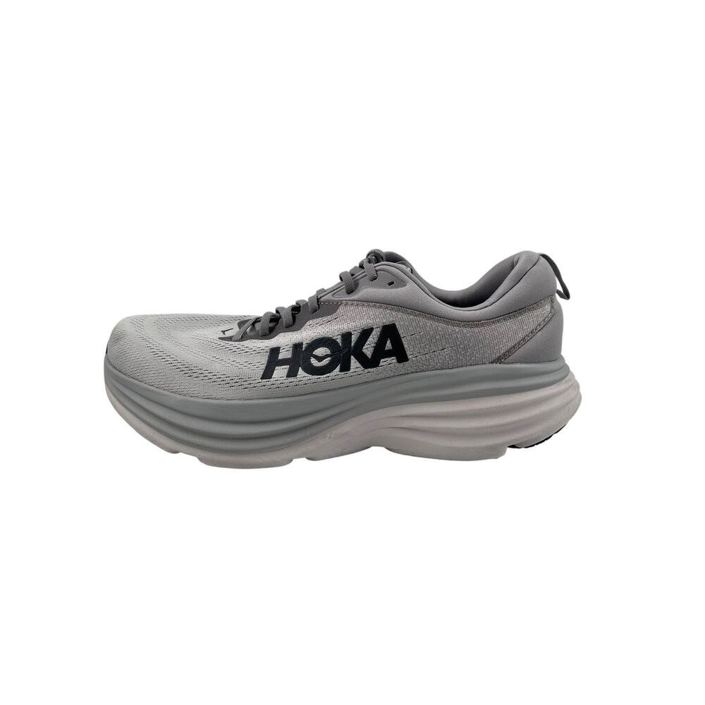 Hoka Bondi 8 Sharkskin X-Wide Running Shoes Men US 14 4E Gray Athletic Sneakers - Picture 5 of 16